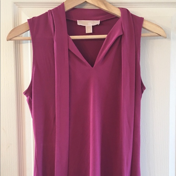 MICHAEL KORS beautiful MAGENTA top(XS) - Picture 4 of 6